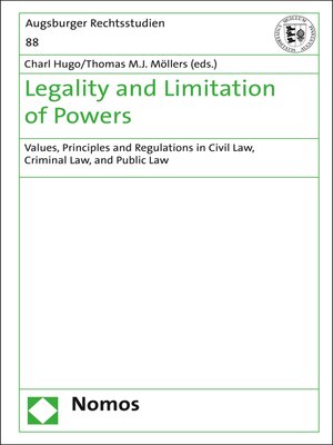 cover image of Legality and Limitation of Powers